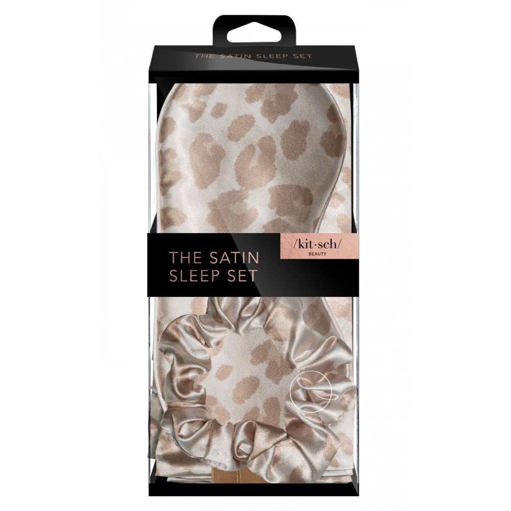 KITSCH - Satin Sleep Set - Leopard - GRACEiousliving.com