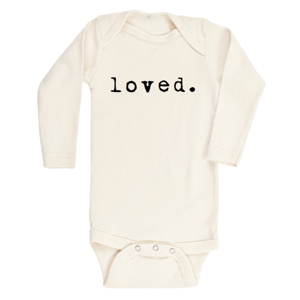 Loved Long Sleeve Bodysuit by Tenth & Pine - GRACEiousliving.com