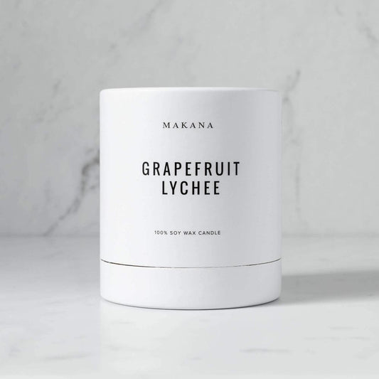 Makana Grapefruit Lychee - Classic Candle 10 oz - GRACEiousliving.com