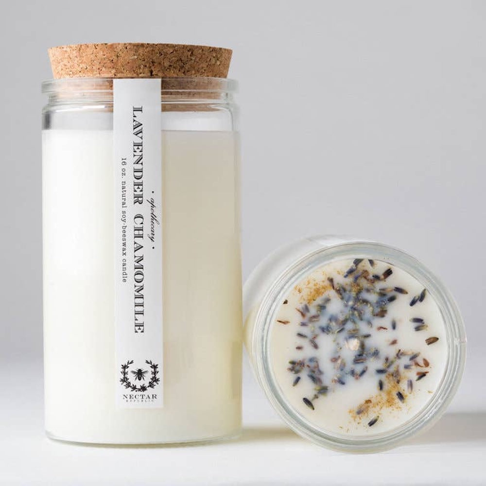 Nectar Republic Lavender Chamomile Apothecary Candle - Calming