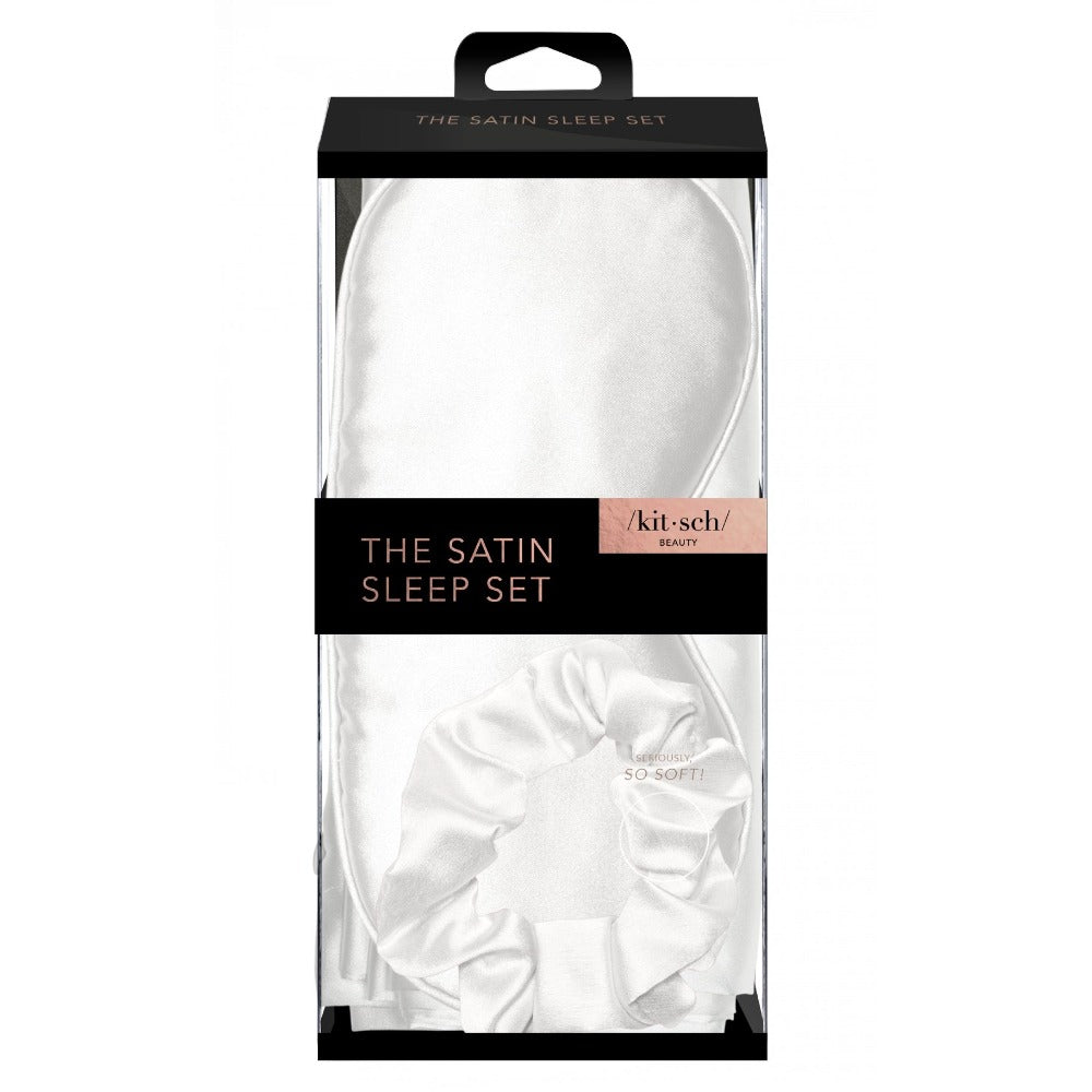 KITSCH - Satin Sleep Set - Ivory - GRACEiousliving.com