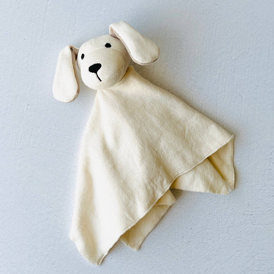 Viverano Organics - Organic Baby Lovey Security Blanket Cuddle Cloth  - Dog